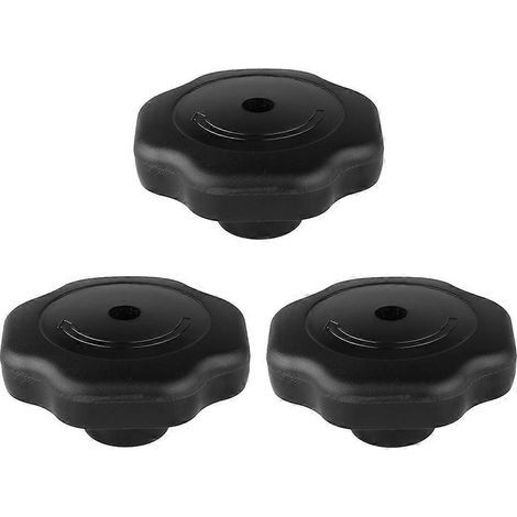Lot de 3 boutons de couvercle d'autocuiseur en bakélite anti-explosion, poignées de couvercle de casserole-7.4x7.4cm-Black (1/4)