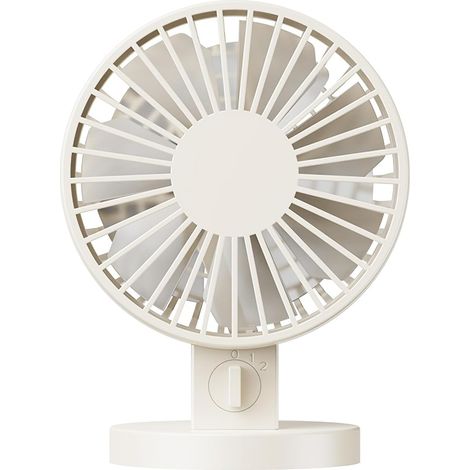 Ventilateur de bureau USB puissant à 2 vitesses - Petite puissance de refroidissement pour la maison et la voitur (1/4)