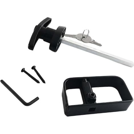 Robustes Schiebetürschloss mit Schlüssel, Scheunentürgriff-Set für mehr Privatsphäre, Garage, Schlafzimmer (1/5)