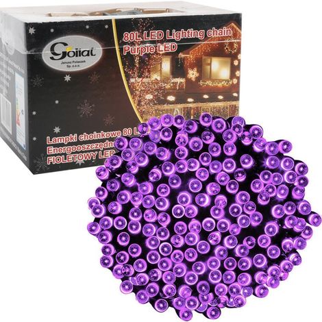 Luci per albero di Natale 80 LED per interni viola (1/3)