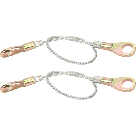 2x Crochet de câble de benne arrière AMP797280 53045-0006 pour MULE 600 610 4X4 XC 2005-2014, kit de remplacement direct en métal ABS, trou 10mm (1/5)