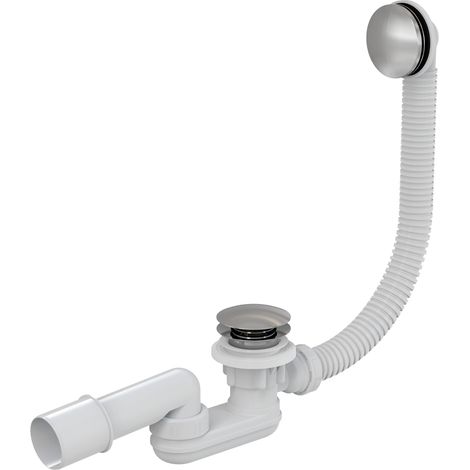 Alcadrain Ablaufgarnituren - Badewannen-Ab- und Überlaufgarnitur, Länge 570 mm, Click-Clack, chrom A507CKM (1/3)
