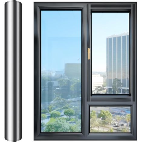Film de protection solaire réfléchissant anti-UV pour vitres de fenêtre - Voit vers l'extérieur mais pas vers l'intérieur (1/5)