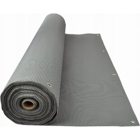 Balkonabdeckung mit Netzgewebe, silberfarben, dekorativ, 1,2 x 3 m