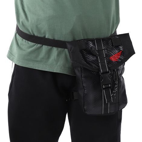 Motorrad-Oberschenkeltasche aus wasserdichtem Nylon, ideal für Reisen, Wandern und Klettern.