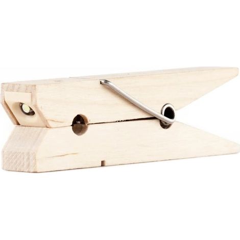 Lampe kikkerland clip lamp Holz 9,5 cm 2 Batterien