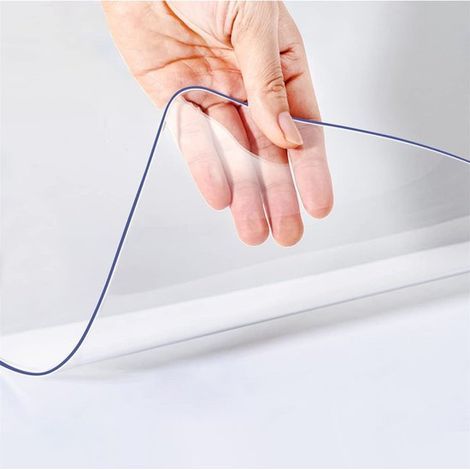 Ynkkvre - Protège-table transparent 40 x 60 cm - Épaisseur 1,5 mm - 100 % transparent - Facile à nettoyer et imperméable - Protège-table - Haute qualité - Huile pour table - Nappes (1/5)