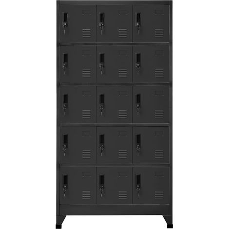 Maison Exclusive - Armoire à casiers Anthracite 90x40x180 cm Acier (1/5)