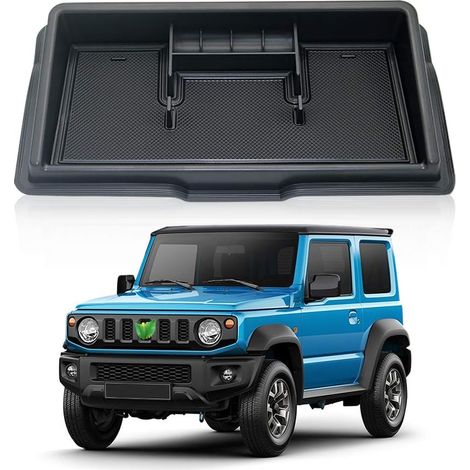 Ablagebox-Set für Armaturenbrett (Handyhalterung, Mittelkonsolen-Organizer) – Suzuki Jimny/Sierra – mit Antirutschmatte (1/5)