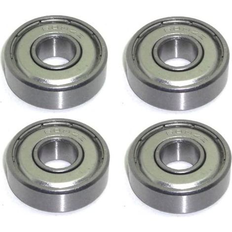 12x Kugellager 8x22x7 mm - 608 ZZ metallgedichtet Miniatur Rillenkugellager Chromstahl 8mm Welle - rcbay