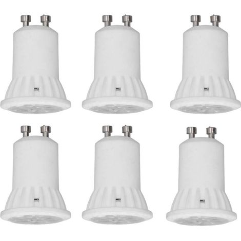 6pcs Ampoules LED MR11 en Céramique 4W 360LM Pas d'UV Angle de Faisceau de 120 Degrés Support GU10 Outil d'éclairage Domestique AC 220V (1/4)