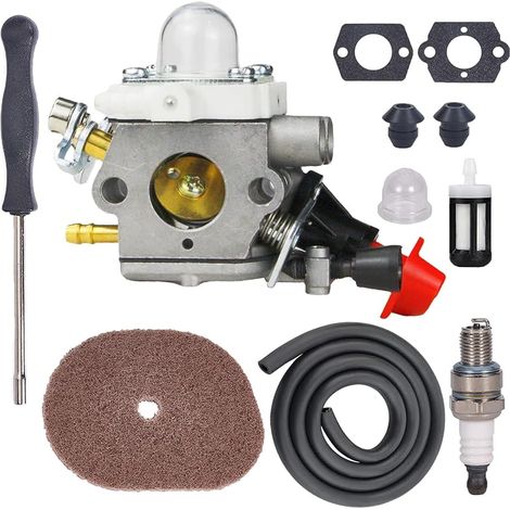 Kit de carburateur C1M-S207A FS56RC FS56 pour tondeuse Stihl C1M-S207 FS 56 RC 56RC FS56R FS40 FS50 FS56 FS70 FS70R FS70RC KM56 KM56RC Désherbeur de mauvaises herbes Remplace OEM 4144-120 (1/4)