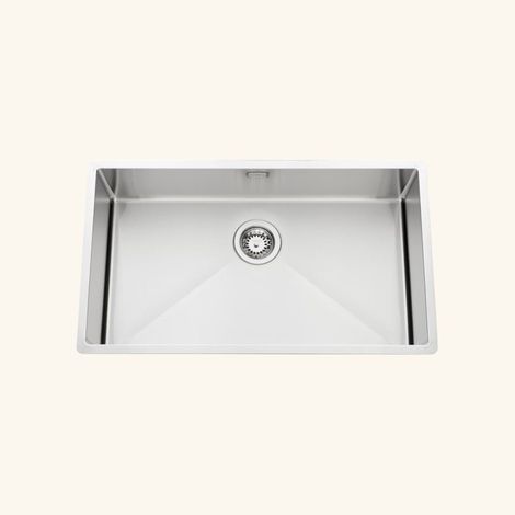 Évier sous-plan inox nid d'abeille 1 bac 770x450 mm – Sans égouttoir – Pour meuble sous évier 90 cm minimum – Luisina (1/3)
