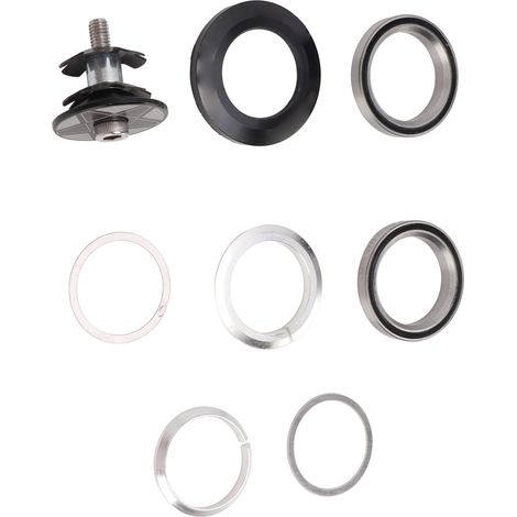 RISK Steuersatz für Bick Fahrräder, aus Aluminiumlegierung, mit vollständig verdeckten Lagern, für Standard 28,6 mm rechte Vorderradgabel. (1/5)