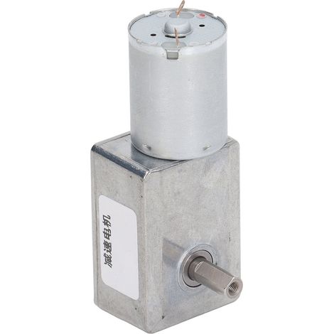 Motoréducteur à vis sans fin 12 mm à double arbre, autobloquant et réversible, à torsion élevée, 12 V, 160 tr/min