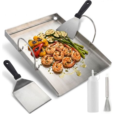 GBLY Sartén Barbacoa Sartén Parrilla BBQ Sartén Parrilla para Exterior Sartén Parrilla para Carne Sartén Parrilla para Verduras Fácil de Limpiar