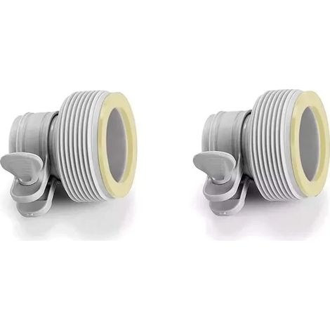 Accessoires de piscine - Intex 26061 - Lot de 2 adaptateurs - Améliore le débit - Raccords 32 mm à 38 mm (1/5)