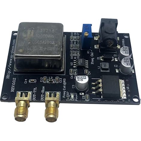 10MHz OCXO frequency reference source sine wave square wave frequency fine-tuning (1/4)