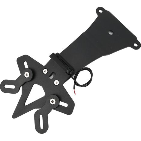 Support de plaque d'immatriculation moto avec feu LED intégré, compatible avec DUCATI Scrambler Cafe Racer 800 (2019-2022). (1/5)