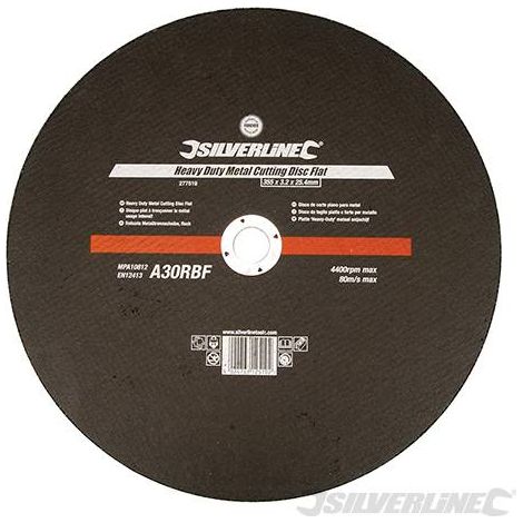 Disco da taglio piatto per metallo in alluminio Silverline di lunga durata - 125 x 3 x 22,23 mm