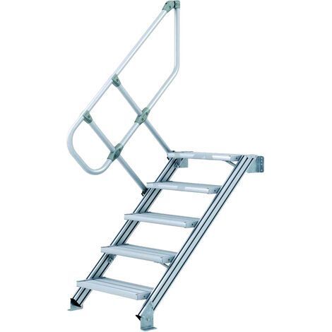 ZARGES LM-Treppe 60° 5 Stufen, 800 mm breit, Höhe 1.25 m (1/4)