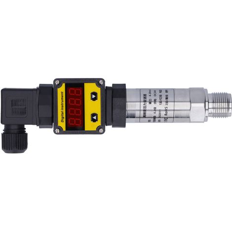 Capteur de pression numérique 24V DC 4-20mA 0-2.5Mpa, transmetteur de pression d'air et d'eau, capteur de pression en silicium, pour systèmes industriels, sortie analogique, étanche, 1 pièce (1/5)