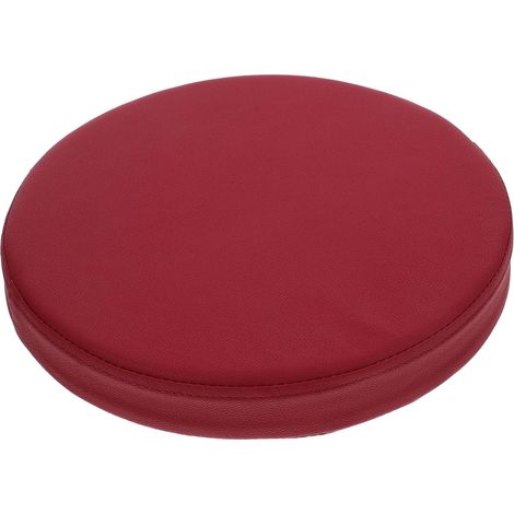 Coussin et Polyvalent Rond et Mousse de Chaise Confortable en Cuir PU Style Classique pour Salon, Tabouret ou Sol (1/5)