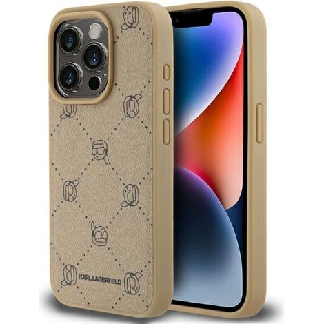 Karl Lagerfeld KLHMP15LPGKHPHE iPhone 15 Pro 6.1 beige/beige Magsafe Karl Head (1/5)