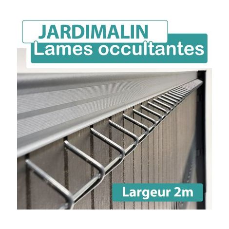 Lames Occultation Composite Gris Anthracite - 2M - JARDIMALIN - 1,93 mètre (1/4)