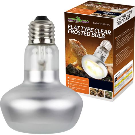 Lampadina riscaldante piatta PER terrari PER rettili e anfibi 75W (1/5)
