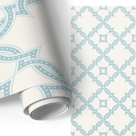 Klebefolie für Möbel - Möbelfolie - Selbstklebefolie - Küche folieren - Dekorfolie - Einfach zu reinigen - Geometrische Ornamente 50x100 cm