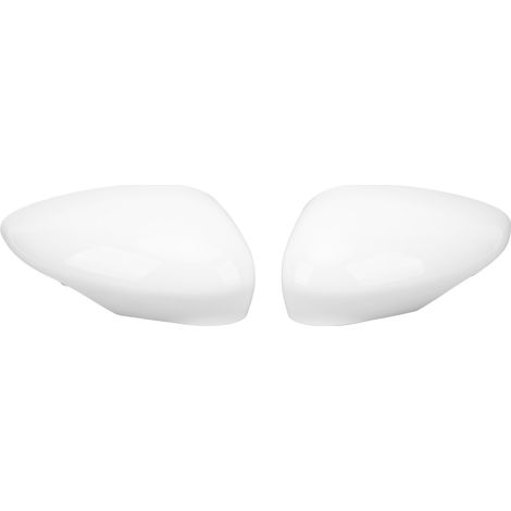 1 Paire de Capuchons de Rétroviseurs Blancs pourFiesta MK7 2008 – 2017, Durables et Protecteurs, Installation Simple, OE 1594546. (1/5)