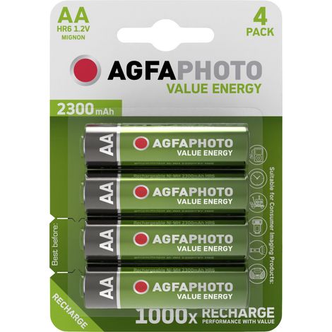 AgfaPhoto HR06 Mignon (AA)-Akku NiMH 2300 mAh 1.2 V 4 St.