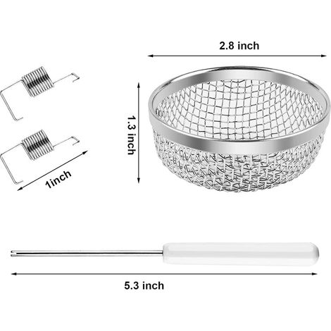 2 grilles d'aération inox pour camping-car – Bouche de ventilation 2,8″ – Protection anti-insectes pour poêle à bois