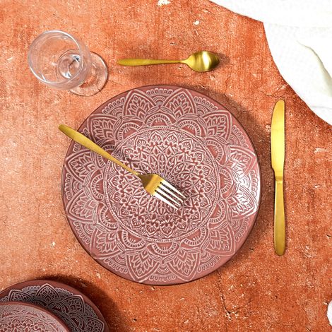 Assiette Sahara Terracotta D27cm (1/4)