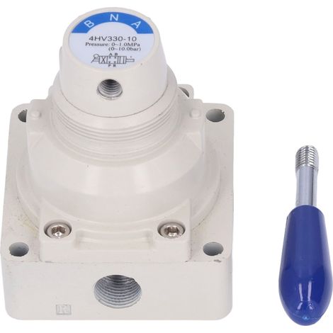 Vanne manuelle à levier rotatif pour la régulation du débit d'air 01,0 MPa 0‑145 psi, interrupteur pneumatique 4 voies 3 positions 4HV330‑10 (1/5)