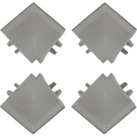 connettori angolari interni a 90° per profilo decorativo, striscia di tenuta, collegamento di battiscopa, finitura del piano di lavoro, protezione dei mobili di cucina e bagno, in plastica (1/2)