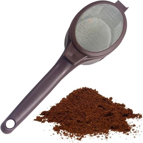 Passoire à café,Mini passoire réutilisable,Passoire à jus universelle,passoire à main robuste,filtres à café pour boissons (1/4)