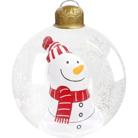 Elegante pallina di Natale gonfiabile, - pupazzo di neve natalizio