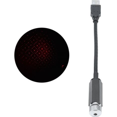 Lumière Étoile LED pour Toit Portable, Lumière Romantique pour Voiture et Ciel, Rechargeable USB pour Intérieur et Extérieur Rouge (1/5)