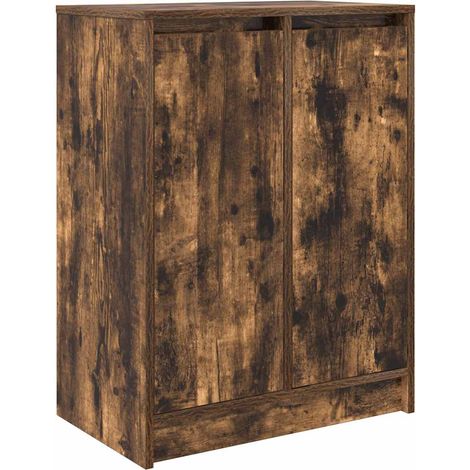Maison Exclusive - Scarpiera Rovere Fumo 57x34x76 cm in Legno Multistrato