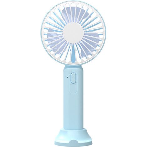 Mini ventilatore – Ventilatore da scrivania silenzioso, vento forte, 3 velocità, ricaricabile tramite USB, ideale per ciglia, interni ed esterni. (1/2)