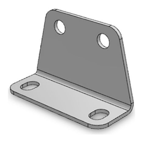 Equerre SMC, pour série AS ( Prix pour 1 )