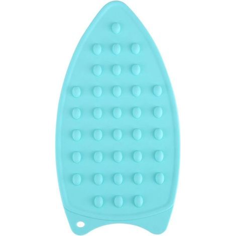 Silicone iron rest pad, silicone iron heat protection rest pad, heat-resistant non-slip mat for ironing (Blue) (1/5)