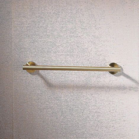 Barre porte-serviettes murale de salle de bain 40 cm en acier inoxydable SUS 304 doré brossé Hhny (1/4)