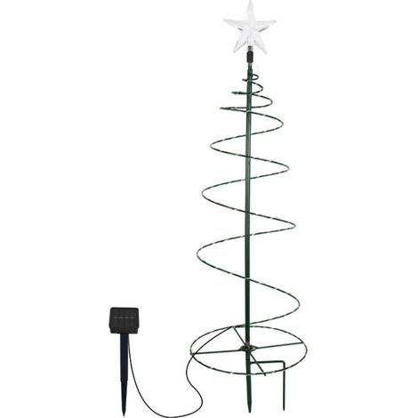 1 piece Solar Artificial Christmas Tree, Outdoor Decoration, Outdoor Garden Light, Fairy Lights, Christmas Decoration LED Light Tree, Height 50cm (Warm White) (1/4)