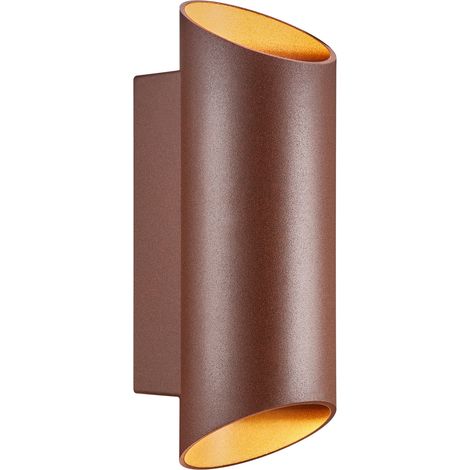 Applique murale NICO Round 22 Aluminium Couleur rouille, H.23.5 - IP54 - GU10 /Nordlux Extérieur