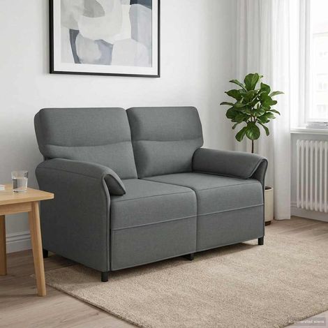 Canapé d’intérieur en polyester avec accoudoirs pliables, mousse et pieds noirs, 24.39kg - PANGIVO (1/5)