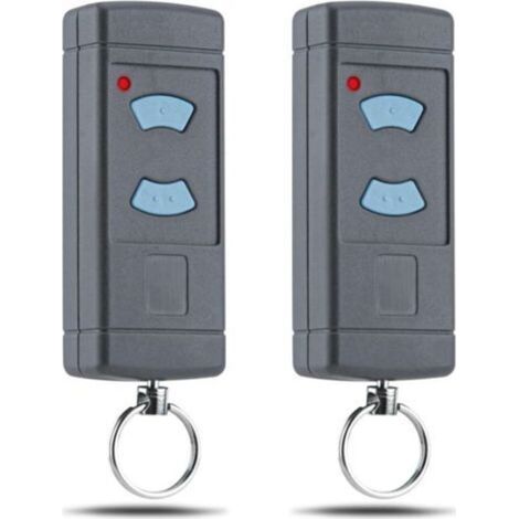 Lot de 2 télécommandes pour Hormann HSM4-868 HSE2-868 - Ouvre-Porte de Garage - 868,3 MHz - Bouton Bleu - HS4-868, HS(M) 2/4, HSZ1-868, HSP4-868 HSP4-C HSD2-A HSD2-C (1/4)
