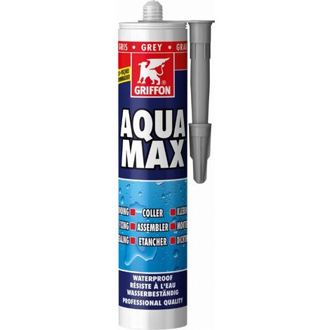 Aqua max mastice adesivo per piscine 425GR cartuccia grigia - GRIFFON - 6311697